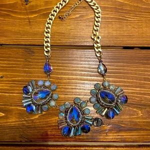 BOUTIQUE Custom Made Beaded Gold Necklace NWOT